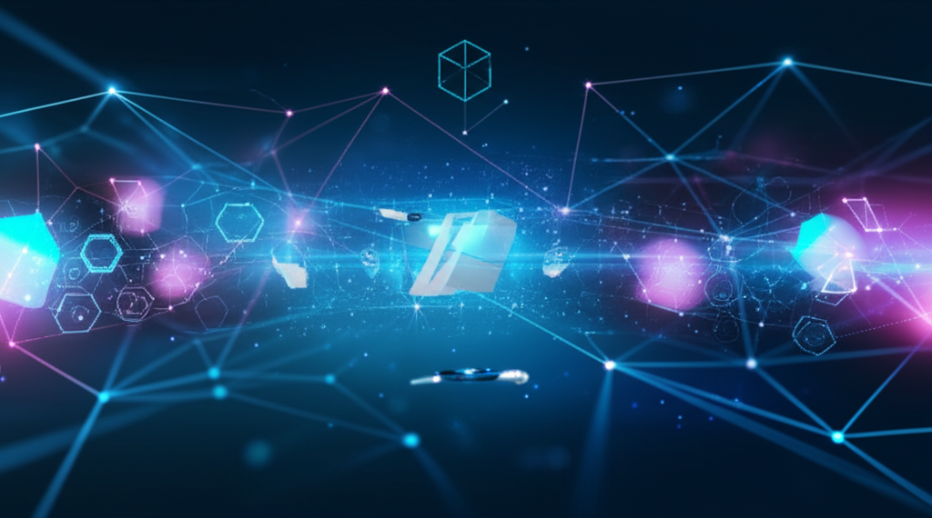 Futuristic dropshipping logistics with automated fulfillment